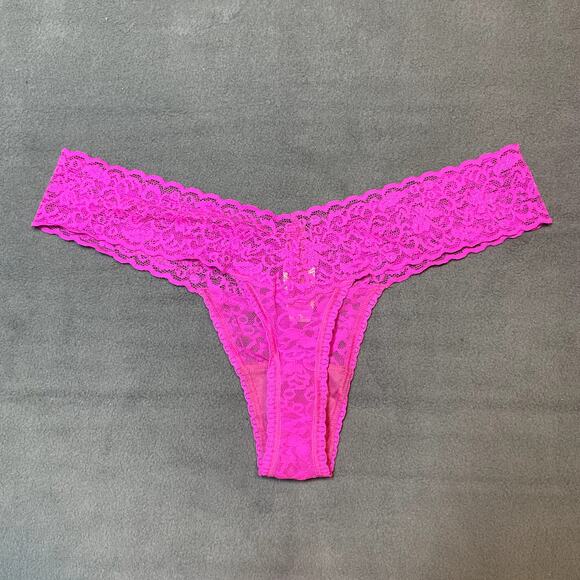 Victoria's Secret 2012 The Lacie Thong Panty Pink Sequin Ooh LaLa Lace Waist - Picture 4 of 11